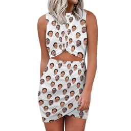 Nicolas Cage Dress Funny Nicholas Print Street Fashion Dresses  Summer Sexy Bodycon Dress Women Print Oversized Vestidos