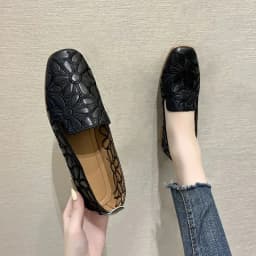 2024 New Braid Cutout Loafers Women's Brown Moccasins Female Vintage Shoes Slip On Leisure Retro Flats
