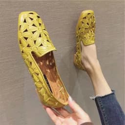 2024 New Braid Cutout Loafers Women's Brown Moccasins Female Vintage Shoes Slip On Leisure Retro Flats