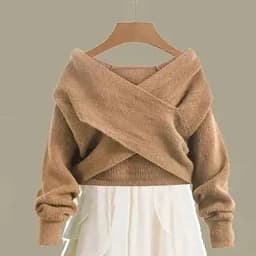 Women's Knitted Sweater Skirt Two Piece Set Women Slim Elegant Tops Female Sweater Dress Suits Lady Knitting Outfit