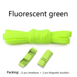 New Magnetic Lock Buckle Shoelace Small White Sneakers Shoes Lace Children Adult Elastic Shoelaces Free Tie Artifact Accessories