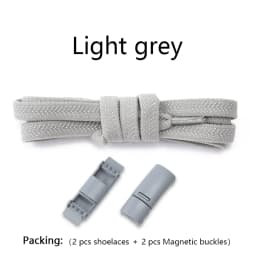 New Magnetic Lock Buckle Shoelace Small White Sneakers Shoes Lace Children Adult Elastic Shoelaces Free Tie Artifact Accessories