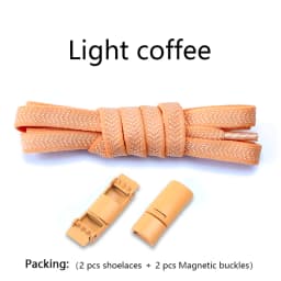 New Magnetic Lock Buckle Shoelace Small White Sneakers Shoes Lace Children Adult Elastic Shoelaces Free Tie Artifact Accessories