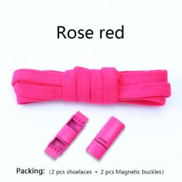 New Magnetic Lock Buckle Shoelace Small White Sneakers Shoes Lace Children Adult Elastic Shoelaces Free Tie Artifact Accessories