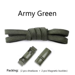 New Magnetic Lock Buckle Shoelace Small White Sneakers Shoes Lace Children Adult Elastic Shoelaces Free Tie Artifact Accessories