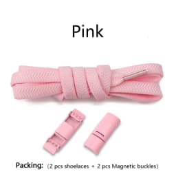 New Magnetic Lock Buckle Shoelace Small White Sneakers Shoes Lace Children Adult Elastic Shoelaces Free Tie Artifact Accessories