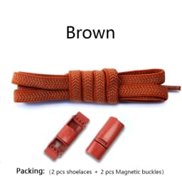 New Magnetic Lock Buckle Shoelace Small White Sneakers Shoes Lace Children Adult Elastic Shoelaces Free Tie Artifact Accessories