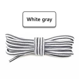New Round Shoelaces Striped Double Color Shoe Laces Outdoor Hiking Leisure Boots Shoes Lace Sneakers Casual Shoelace Accessories