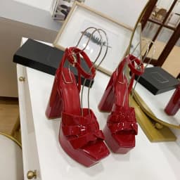Fashion Women's Sandals Brand Luxury Women's Shoes Elegant Party High Heels Leather Waterproof Office Shoes Sexy Dating Shoes