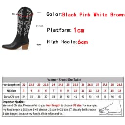 Liyke 2026 New Western Cowboy Boots Big Size 42 Women Fashion Embroidery Leather Autumn Winter Shoes Pointed Toe Low Hoof Heels