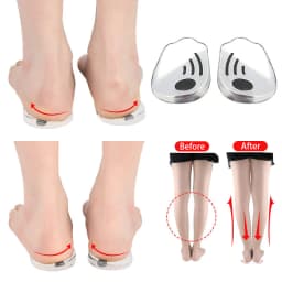 Magnet Silicone Massage Insoles Gel O/X Type Leg Orthopedic Heel Pads Corrector Valgus Varus Foot Shoe Insole Insert Feet Care