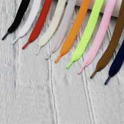 18mm Width Extro Wide Double Layer Laces Sneaker Designer Shoelace Solid Color Flat Fat Shoes Strings Queen Force Bootlaces Cord
