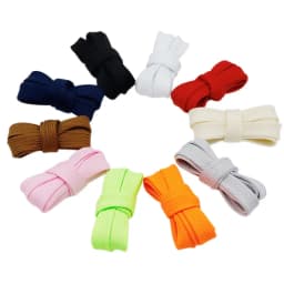 18mm Width Extro Wide Double Layer Laces Sneaker Designer Shoelace Solid Color Flat Fat Shoes Strings Queen Force Bootlaces Cord