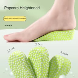 Height Increase Insole Seven Point Invisible Inner Heightening Pad Sneaker Half Cushion Sports Shoes Boost Pads for Men Women
