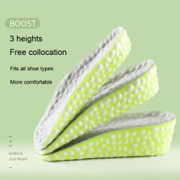 Height Increase Insole Seven Point Invisible Inner Heightening Pad Sneaker Half Cushion Sports Shoes Boost Pads for Men Women