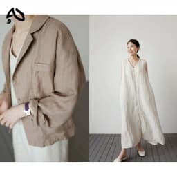 Cotton Linen Women Dress Pocket Solid Loose V-Neck Sleeveless Summer Korean Long Robe Dress For Women