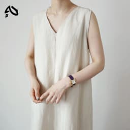 Cotton Linen Women Dress Pocket Solid Loose V-Neck Sleeveless Summer Korean Long Robe Dress For Women
