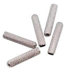 20PCS Tips For Laces Replacement Head Of Shoestrings Silver Plating Bullet Aglets Round Shoes Accessories For Shoelaces DIY