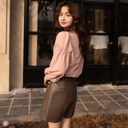 Korean Fashion Women's Blouses 2023 Spring Autumn Single Breasted Tops Clothes for Women Solid High Street Lantern Sleeve Shirts