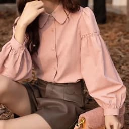 Korean Fashion Women's Blouses 2023 Spring Autumn Single Breasted Tops Clothes for Women Solid High Street Lantern Sleeve Shirts