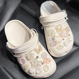 1Set Summer Fashion Shoe Charms Accessories Artificial Crystal Shoe Buckle Decoration for Clogs Shoes Charm