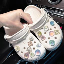 1Set Summer Fashion Shoe Charms Accessories Artificial Crystal Shoe Buckle Decoration for Clogs Shoes Charm