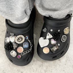 1Set Summer Fashion Shoe Charms Accessories Artificial Crystal Shoe Buckle Decoration for Clogs Shoes Charm