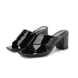 Women's Slippers Summer High Heel Fish Mouth Shoes 2023 New Genuine Leather Open Toe Thick Heel Women's Shoes High Heel Shoes