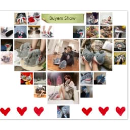 Funny Fuzzy Shark Slippers Men Women Free Size Winter Indoor Cotton Shoes Girls Adult Fluff Animal Slippers House Shoes Fish