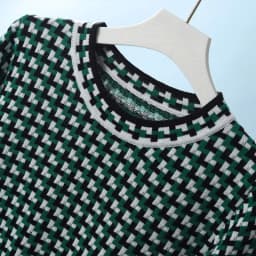 Women New Summer 100% Cotton Sweater T-shirt Fashion Short-sleeve O-Neck Pullover Tees Korea Casual Knitted Color Stripe Tops