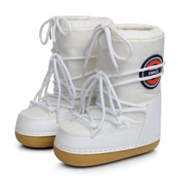 2024 Winter Snow Boots Women Ski Boots Fluffy Hairy Lace Up Middle Calf Platform Flat With White Ski Boots