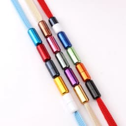 2 Pcs Aluminum Capsule Lock Accessories Elastic Laces Sneakers Shoelace Without Ties Buckle Decoration Lazy Shoestring Fastening