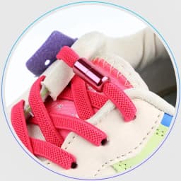 2 Pcs Aluminum Capsule Lock Accessories Elastic Laces Sneakers Shoelace Without Ties Buckle Decoration Lazy Shoestring Fastening