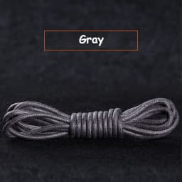 Waxed Shoeslaces for Women In Thick British Style Leather Shoes Boots Laces Round Black for Men Cotton Linen Fine Laces