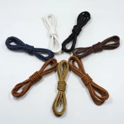 Waxed Shoeslaces for Women In Thick British Style Leather Shoes Boots Laces Round Black for Men Cotton Linen Fine Laces
