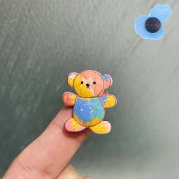 Single Sale 1Pcs Animal Bear Shoes Charms Decoration Clogs Accessories Fit Cute Wristbands Kids X-mas Presents
