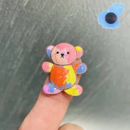 Single Sale 1Pcs Animal Bear Shoes Charms Decoration Clogs Accessories Fit Cute Wristbands Kids X-mas Presents