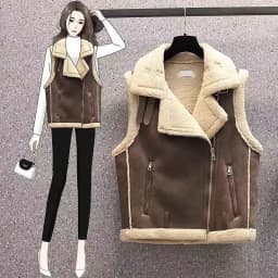 Sleeveless Jacket Female PU Leather Vest Coat Women 2024Autumn winter New Motorcycle Waistcoat Loose Outerwear Novel Popular Top