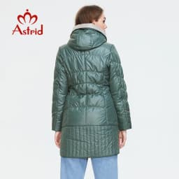 Astrid 2022 winter women's jacket women coat Casual female Parkas Hooded Coats solid Plus Size fashion thin cotton style best
