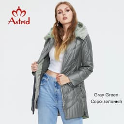 Astrid 2022 winter women's jacket women coat Casual female Parkas Hooded Coats solid Plus Size fashion thin cotton style best