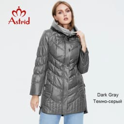 Astrid 2022 winter women's jacket women coat Casual female Parkas Hooded Coats solid Plus Size fashion thin cotton style best