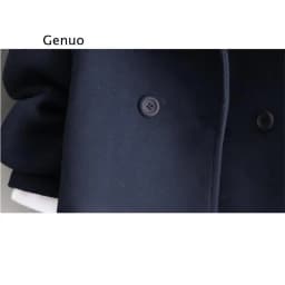 Korean Fashion Women's Woolen Coats Autumn Winter Elegant Short Jackets Solid Slim Thicken Outerwear Tops Chaqueta De Mujer