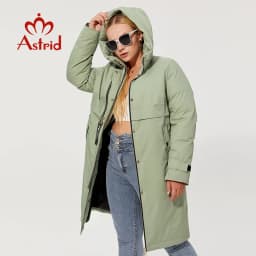 Astrid 2022 Winter Women's Coat Plus Size Jacket Hooded loose Warm Parkas Bio Fluff Thick Parka Coat Hight Quality Female New