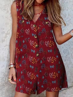 Stylish Women V Neck Sleeveless Rompers 2023 ZANZEA Summer Jumpsuits Short Playsuits Casual Solid Loose Beach Overalls Oversized