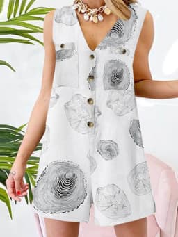 Stylish Women V Neck Sleeveless Rompers 2023 ZANZEA Summer Jumpsuits Short Playsuits Casual Solid Loose Beach Overalls Oversized