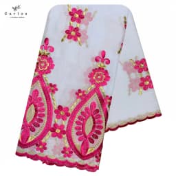 2026 Hot Sale African Women Scarfs Big Circle Design Big Embrodiery 100% Cotton Big Size Muslim Scarf for Shawls Pashmina Sc-42