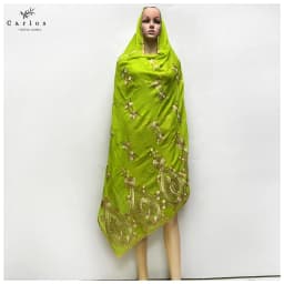 2026 Hot Sale African Women Scarfs Big Circle Design Big Embrodiery 100% Cotton Big Size Muslim Scarf for Shawls Pashmina Sc-42