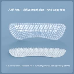 Upgrade Silicone Heel Stickers Heels Grips for Women Men Anti Slip Heel Cushions Non-Slip Inserts Pads Foot Heel Care Protector