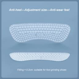 Upgrade Silicone Heel Stickers Heels Grips for Women Men Anti Slip Heel Cushions Non-Slip Inserts Pads Foot Heel Care Protector