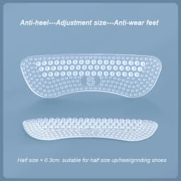 Upgrade Silicone Heel Stickers Heels Grips for Women Men Anti Slip Heel Cushions Non-Slip Inserts Pads Foot Heel Care Protector